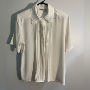 Vintage Marlis short sleeve fem blouse 10